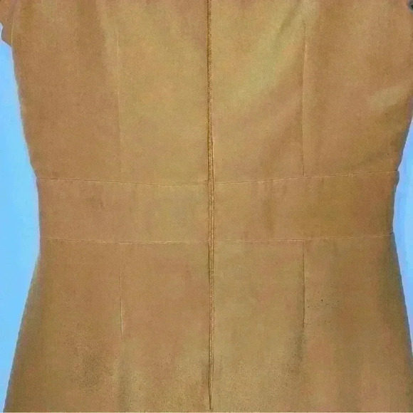 Tall Paper Dolls Gold Dress With Pleated Hem.Size 6 - Picture 7 of 12